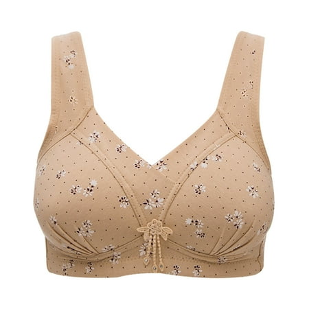 

adviicd Bras for Women Women s Bra Modern Micro Seamfree Cami Strap Bralette Khaki Large