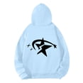 thumbnail image 7 of Valora Men Sweatshirt Men's Hooded Sweatshirt for Casual Style with European Embroidery Versatile Hoodie Cardigan Top for Men and Women Blue 3XL, 7 of 7