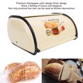 thumbnail image 3 of Bread Bin Metal Bread Box Bread Storage Countertop Bread Box Breadbox Holds for Your Kitchen Counter, 3 of 7