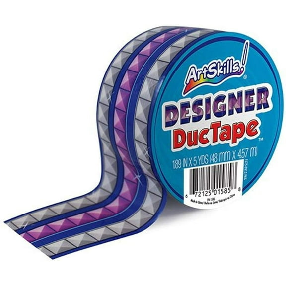 ArtSkills Project Tape – Studs Print, 1.89" x 10 Yards, Decorative Adhesive Craft Tape (PA-1585)