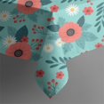 thumbnail image 5 of Pioneer Flower Floral Print Pattern Square Tablecloth, Waterproof Wipeable Spillproof Washable Table Cover for Home Kitchen Party Decor, 60"x60", 5 of 6