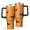 Orange Halloween Bats, variant on Orange Halloween Cute Ghosts Tumbler with Handle and Lid,40oz Double Wall Vacuum Insulated Tumbler,Cups Gift for Women and Men