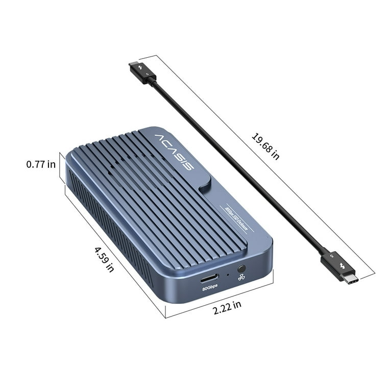 Acasis 80Gbps Thunderbolt 5 SSDエンクロージャー Acasis 80Gbps M.2 NVMe SSD Enclosure Compatible with