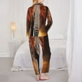 thumbnail image 5 of Disketp Pajamas Set Long Sleeve Sleepwear Womens Button Down Nightwear Pj Sets-Elephant Sunset In Kenya, 5 of 9