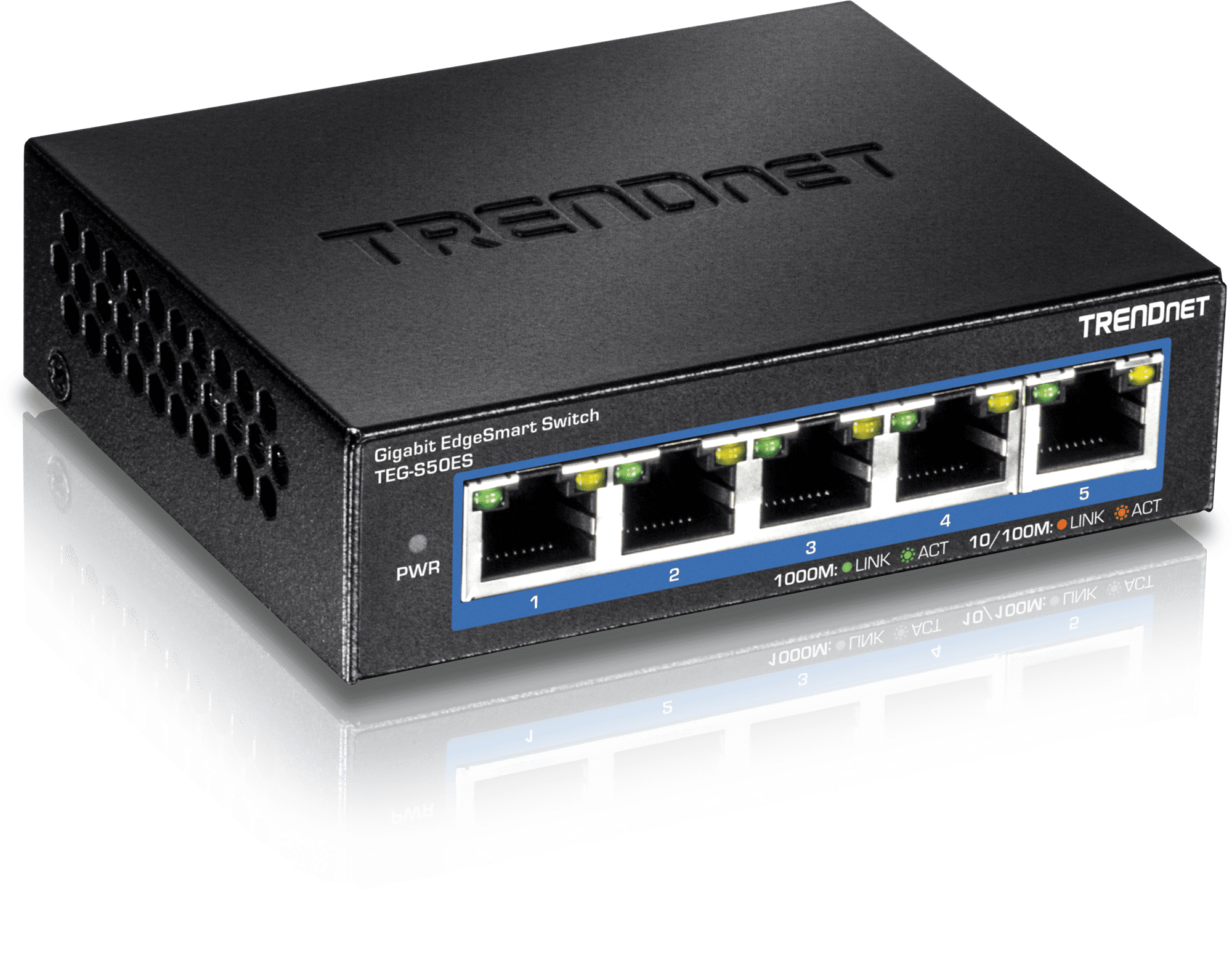 5Port Gigabit EdgeSmart Switch, TEGS50ES, 5 x Gigabit Ports