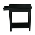 thumbnail image 5 of International Concepts Solid Wood Narrow End Table in Black, 5 of 6