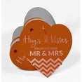 thumbnail image 3 of Inkdotpot Pack Of 100 Hugs & Kisses From The Wedding Favor Paper Tags Craft Real Rose Gold Foil Hang Tags, 3 of 6