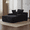 Black, variant on Oversized Chaise Lounge Chair Indoor, Corduroy Upholstered Sleeper Sofa Daybed with 3 Throw Pillows and Wide Armrest for Living Room, No Assembly Required,Beige