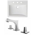 thumbnail image 1 of American Imaginations 21-in. W 3H8-in. Ceramic Top Set In White Color AI-18187, 1 of 1