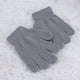 thumbnail image 2 of GOOHOCHY Guantes para niños Modelos de otoño e invierno Tejidos de color sólido con cinco dedos Guantes cálidos de 4 a 12 años (gris), 2 of 7