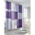 thumbnail image 3 of Abstract Gray Shower Curtain, Purple Gradient Graffiti Color Block Modern Art Waterproof Shower Curtain Set with 12 Hooks Lightweight Washable Fabric Shower Curtains for Bathroom 72x72 Inches, 3 of 6