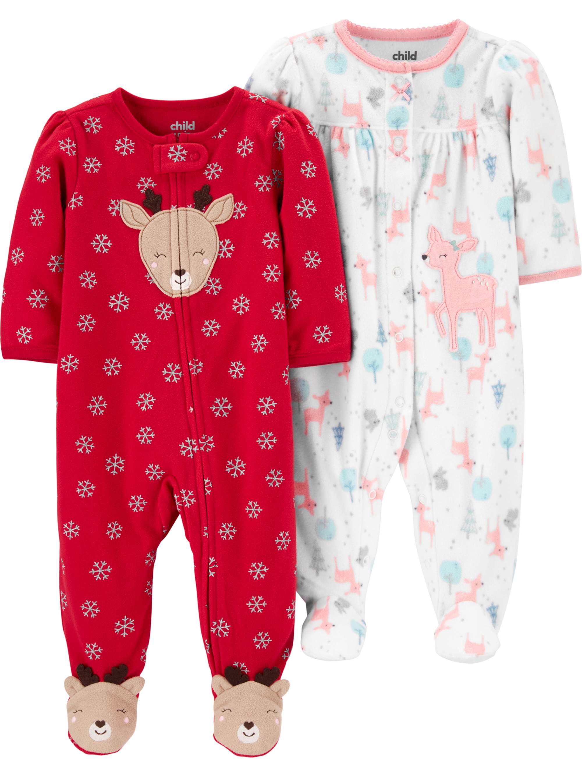 Buy Child of Mine by Carters Baby Girl Microfleece Sleep N Play Pajamas  Bundle, 2-Pack Online at Lowest Price in Turkey. 494449098