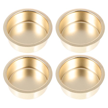 Beaupretty 4Pcs Golden Metal Candlesticks for Holiday Party Decoration and Creative Candle Supply