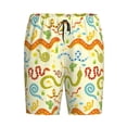 thumbnail image 4 of Wukai Cartoon Snake8 Men’s Short Pajama Pants With Pockets Soft Sleep Pj Shorts for Men-XX-Large, 4 of 6