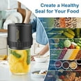 thumbnail image 2 of Electric Mason Jar Vacuum Sealer, FiveBox Vacuum Sealer for Wide-Mouth&Regular Mouth Mason Jars, Cordless Auto Stop Mason Jar Vacuum Sealer Kit with Can Opener for Food Storage and Fermentation,Black, 2 of 7