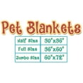 thumbnail image 2 of Luxurious Plush Blanket Pet Cream Holiday Whimsy 1/2 Size, 2 of 2