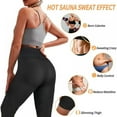 thumbnail image 3 of Sauna Sweating Shapewear High Waisted Shorts Pants Workout Suit Waist Trainer Weight Loss Lower Body Shaper Sweatsuit Women Fat Burning Sports Pants,Slimming Pants,Sauna Pants, 3 of 7