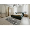 thumbnail image 4 of Ahgly Company Indoor Rectangle Contemporary Dark Gray Abstract Area Rugs, 3' x 5', 4 of 6
