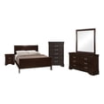 thumbnail image 2 of Louis Philippe Panel Bedroom Set with High Headboard, 2 of 8
