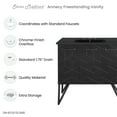 thumbnail image 2 of Annecy 36 in. Phantom Black Bathroom Vanity With Black, 3-Hole Ceramic Sink Top, 2 of 13