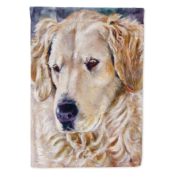 Golden Retriver Contemplation Garden Flag