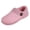 Pink, variant on Women's Warm Memory Foam House Shoes Indoor Outdoor Winter Slippers with Rubber