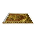 thumbnail image 2 of Ahgly Company Machine Washable Indoor Rectangle Persian Yellow Traditional Area Rugs, 7' x 9', 2 of 4