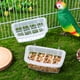 thumbnail image 3 of 2 comederos de plástico para pájaros, comederos para loros, comederos para pájaros., 3 of 7