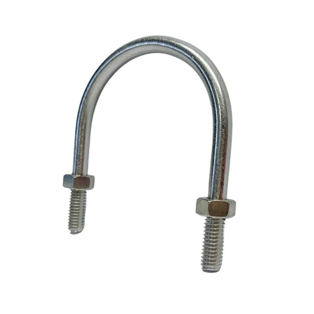 3.68"L U-Bolts, 5/16"-18 Thread W/ Hex Nuts, 600 Lbs WLL, Stainless Steel 4 Pcs