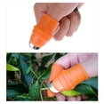 thumbnail image 3 of Juego de fundas para el dedo, cortador de pulgar, herramienta de recolección para cosechar plantas, jardinería, recolector de frutas y verduras, 3 of 6