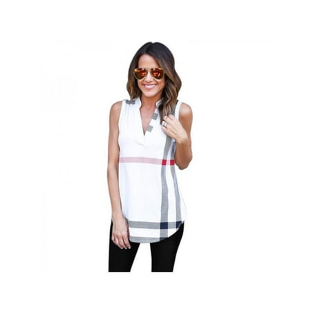 Vert Tee - Topumt Womens Summer Floral Sleeveless Vest Tank Top Ladies Beach Casual T-shirt Blouse