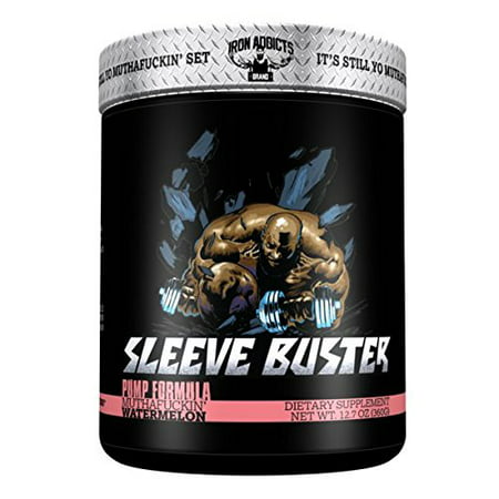 Sleeve Buster | Iron Addicts | Pre-Workout Pump Formula | Formulated By CT Fletcher (30 Servings, MuthaFuckin'