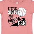 thumbnail image 4 of Inktastic Little Sister and Biggest Baseball Fan Girls Baby T-Shirt, 4 of 5