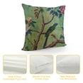 thumbnail image 4 of Creowell Green Dream Chinoiserie Throw Pillow Cover Cozy Square Throw Pillowcases Home Decor for Bed Couch Sofa Living Room Cushion Cover, 4 of 5