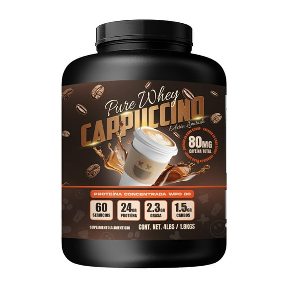 Pure Whey Proteína Sabor Cappuccino 4 lb Smile Labz