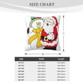 thumbnail image 4 of ZICANCN Decorative Throw Pillow Covers , Santa Claus Snowman Couch Sofa Decorative Knit Pillow Covers for Living Room Farmhouse 20"x20", 4 of 8