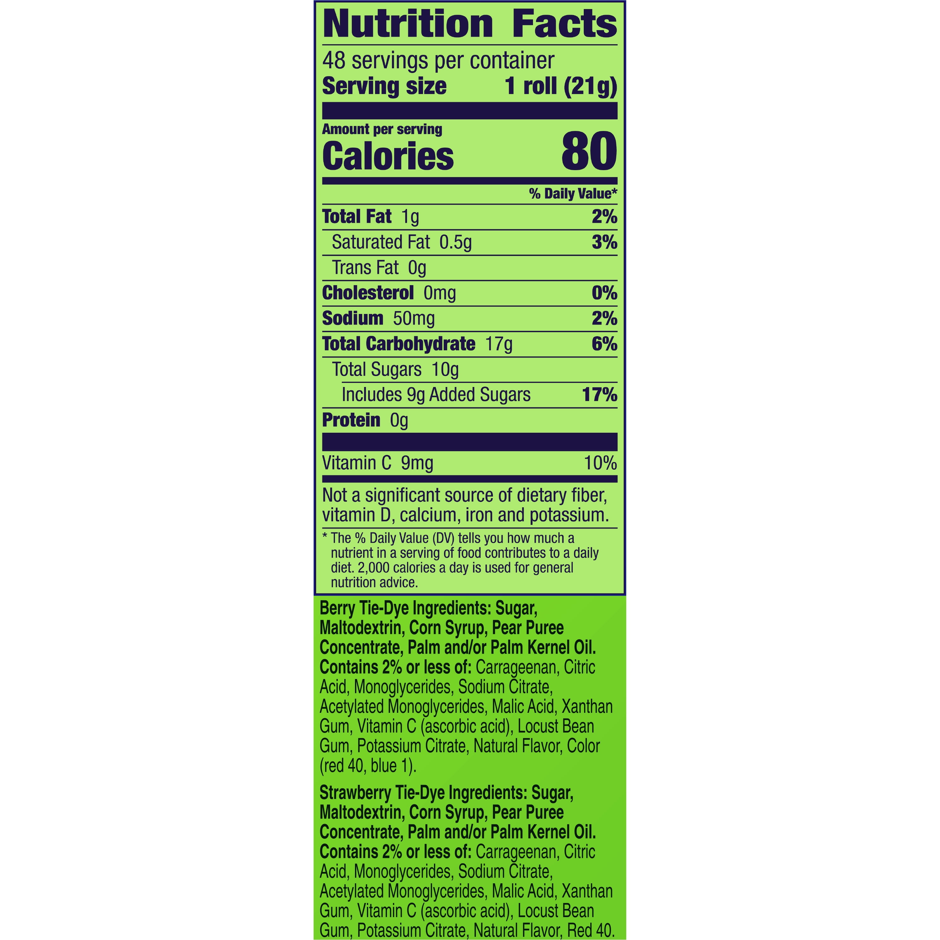 Betty Crocker Fruit by the Foot, Gluten Free Variety Pack, 48 ct