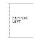 - Laser Cut Sheet Paper Form, 8 1/2 x 11 Blank Perforated, 20# Paper w/ 1/2