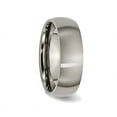 thumbnail image 3 of Mens Chisel 7mm Comfort Fit Brushed Titanium Wedding Band Ring, 3 of 6