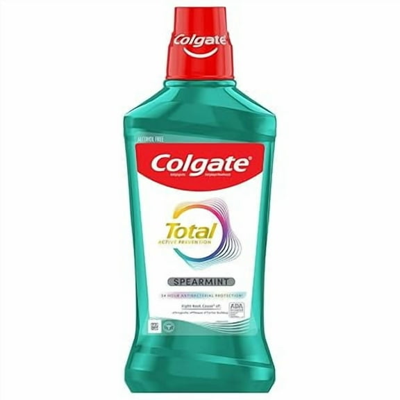 Colgate Total Advanced Pro-Shield Mouthwash, Spearmint, 16.9 Ounce (Pack of 2)