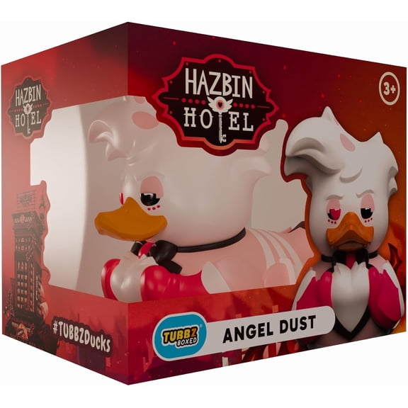 TUBBZ Boxed Edition: Hazbin Hotel - Angel Dust Cosplaying Rubber Duck Vinyl Figure