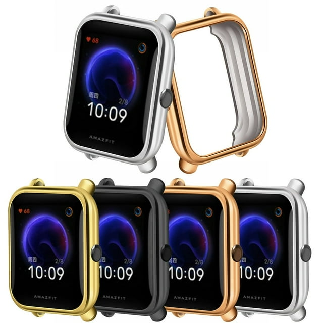 Full Edge Metal Electroplating Smart Watch Protective Case for Huami AMAZFIT-POP