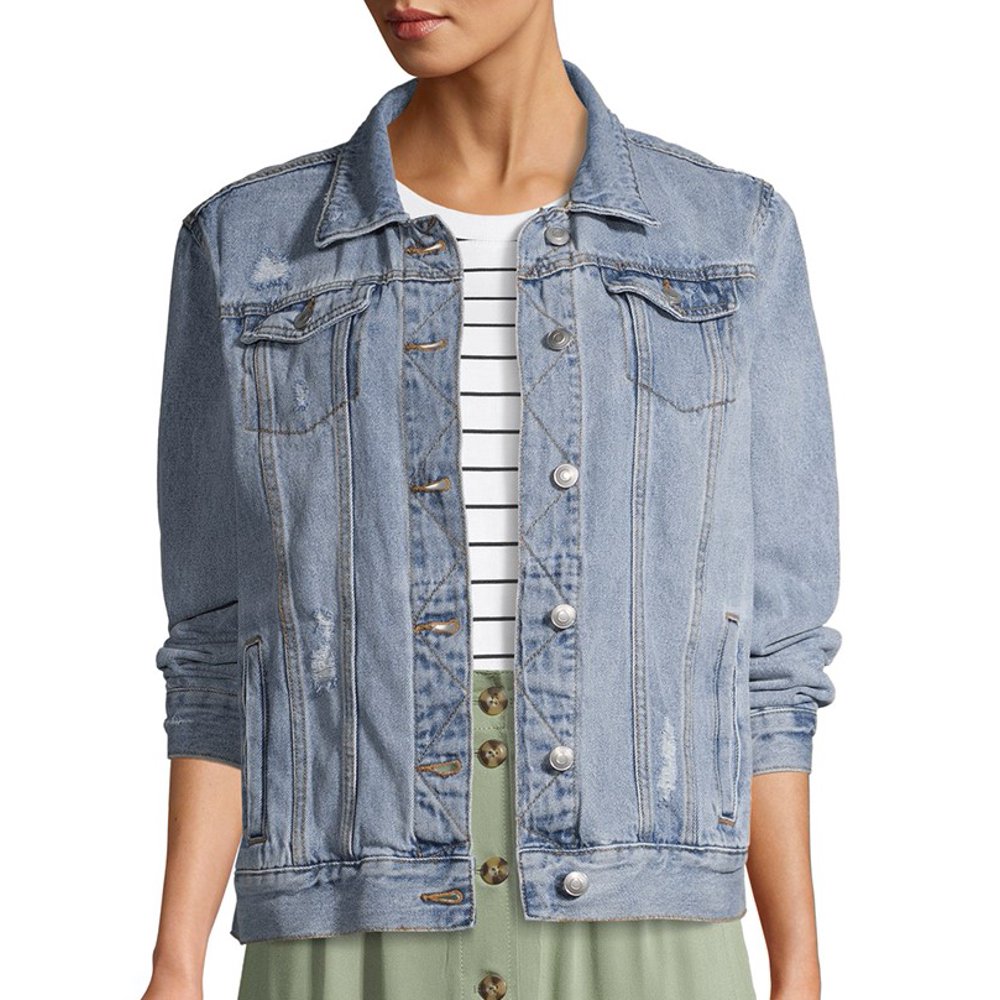 Time and Tru Time and Tru Women's Trucker Jean Jacket