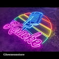 thumbnail image 2 of Glowneon Retro Microphone Neon Sign, Microphone Decoration, Karaoke Night Neon Sign, Karaoke Led, 2 of 4