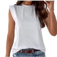 thumbnail image 1 of Timegard Sleeveless Tops for Women Crew Neck Casual Sports Tank Top Solid Color Basic Shirts, 1 of 7