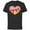 Black, variant on Disney Princess Group Heart Pink - Short Sleeve Cotton T-Shirt for Adults - Customized-Black
