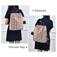 thumbnail image 6 of FORMRS Women's Travel Backpack Purse Anti-Theft Hidden Pockets Casual Shoulder Bag, Red Tartan, 6 of 7
