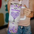 thumbnail image 3 of Women 70th Birthday Tumbler,70 Year Old Women Gifts Ideas-Women Birthday Insulated Tumbler With Handle and Straw (70th), 3 of 6