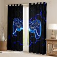 thumbnail image 2 of Castle Fairy Teens Boys Girls Video Game Curtains Pack of 2 (42x84 Each),Geometric Honeycomb Curtains Blackout,Abstract Gamepads Bedroom Curtains,Luxury Bedroom Decor, 2 of 6