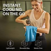 Cold Factor Cooling Instant Cooling Microfiber Towel - Blue, 30 x 15